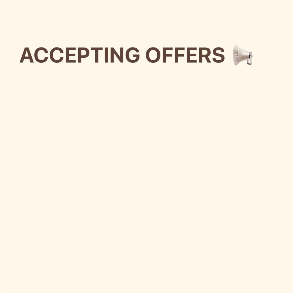 Accepting offers